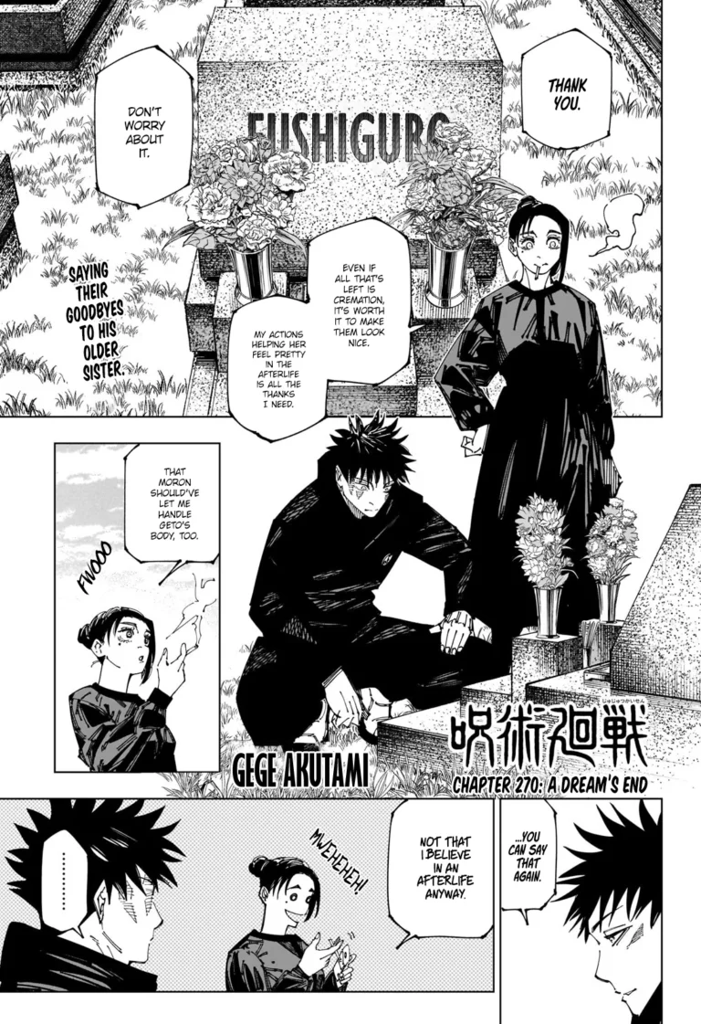 Jujutsu Kaisen Manga Chapter 270