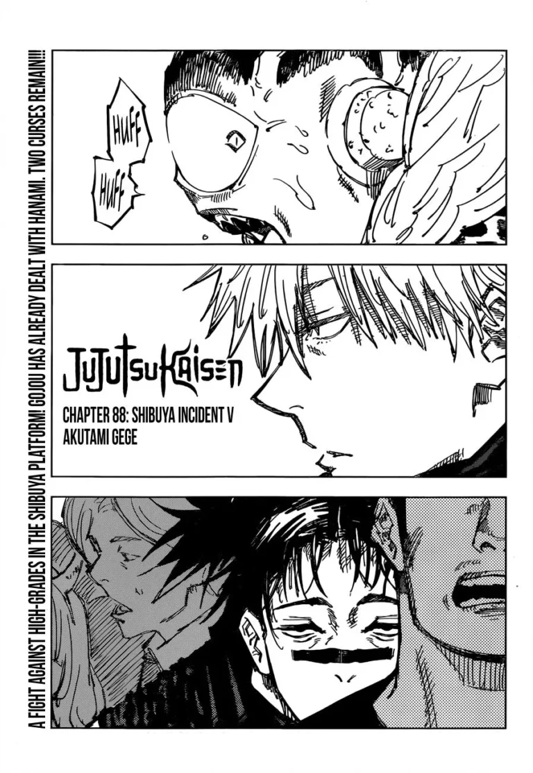Jujutsu Kaisen Manga Chapter 88