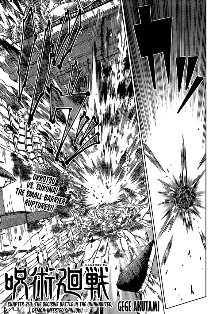 jujutsu Kaisen Manga Chapter 263